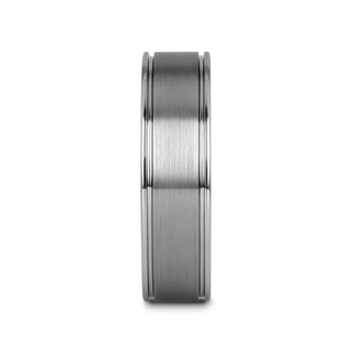 BRIDGEPORT Flat Satin Finish Tungsten Carbide Ring - 6mm - 10mm
