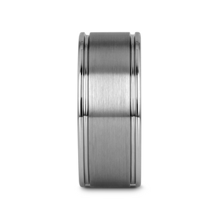 BRIDGEPORT Flat Satin Finish Tungsten Carbide Ring - 6mm - 10mm