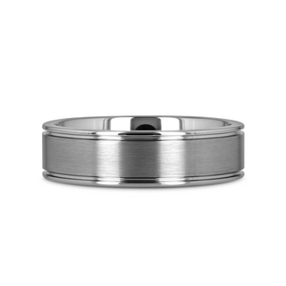 BRIDGEPORT Flat Satin Finish Tungsten Carbide Ring - 6mm - 10mm