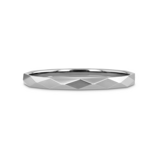 MILLENNIUM Tungsten Wedding Band with 288 Diamond Facets - 2mm - 10mm