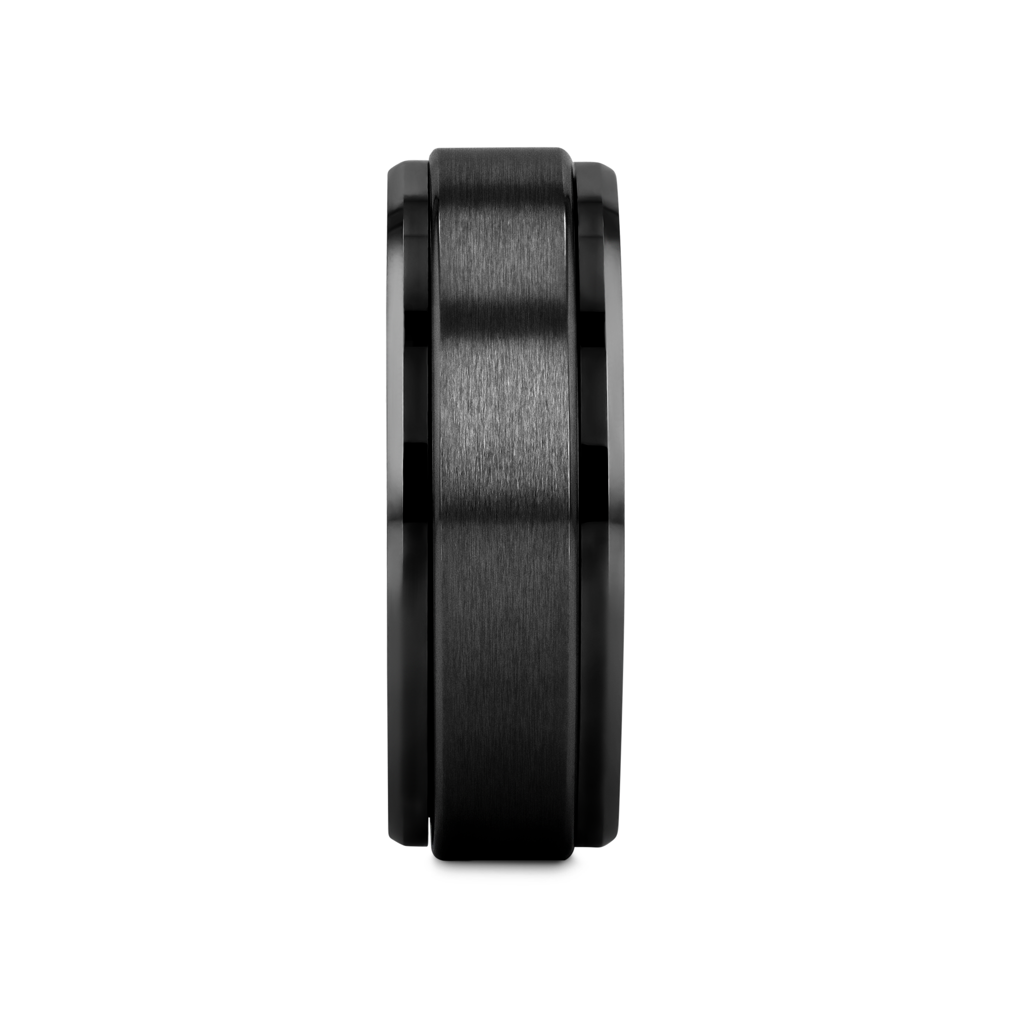 REVOLVE Black Tungsten Brushed Finish Spinner Polished Base REVOLVE Black Tungsten Brushed Finish Spinner Polished Base