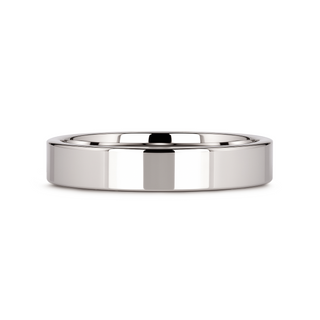 STOCKTON Flat Style White Tungsten Ring - 2mm - 12mm