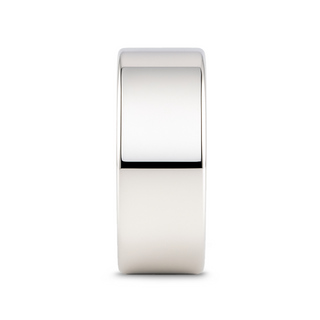 STOCKTON Flat Style White Tungsten Ring - 2mm - 12mm