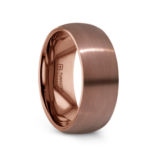JAVA Domed with Brushed Finish Espresso Tungsten Band - 8mm