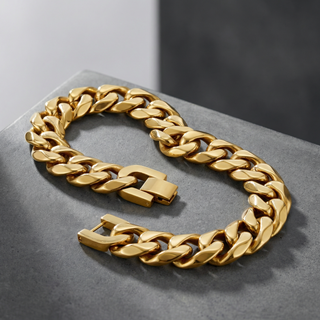 Gold Stainless Steel 14mm Chain - 9 Inch