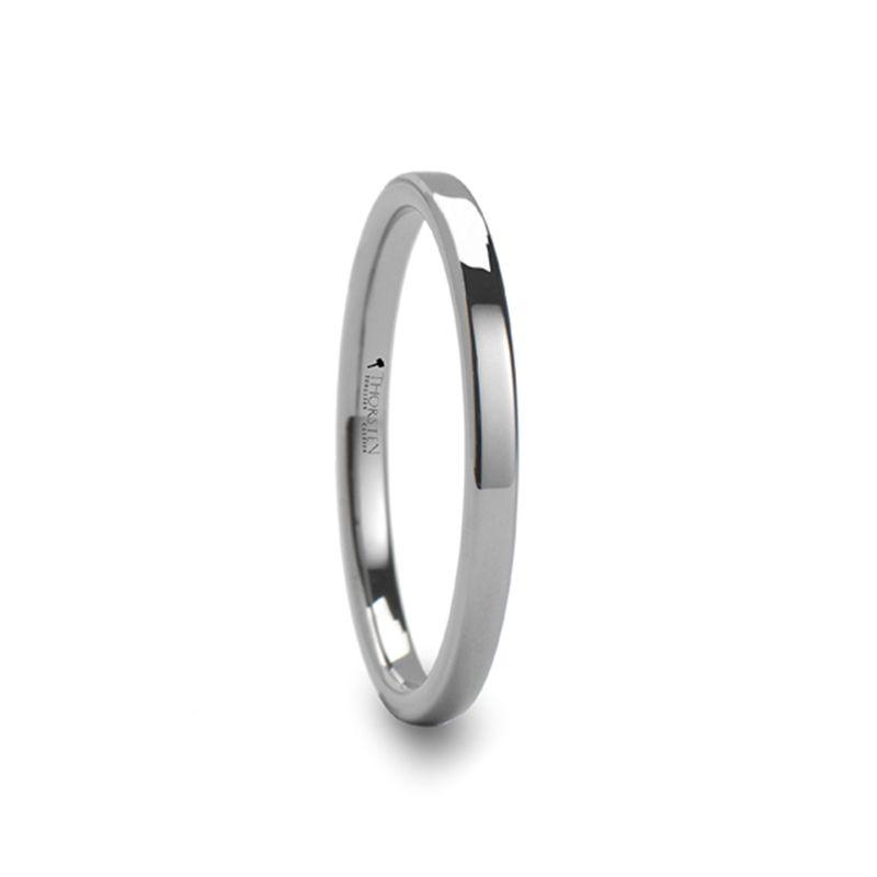 REGINA Wide Flat Style Women's Tungsten Ring - 2mm – Thorsten Rings