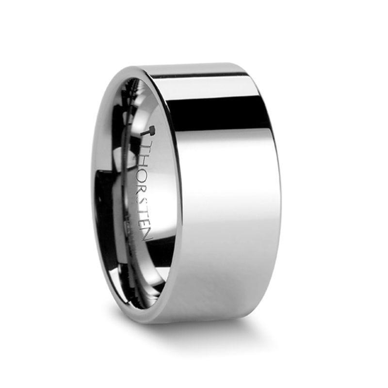 MELBOURNE Flat Tungsten Ring - 10mm – Thorsten Rings